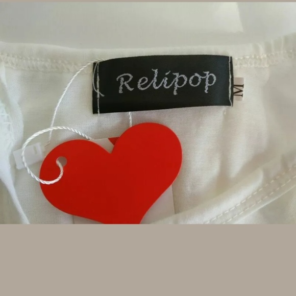 Relipop NWT Tank Top Cascading  Loose  Back - Picture 3 of 8